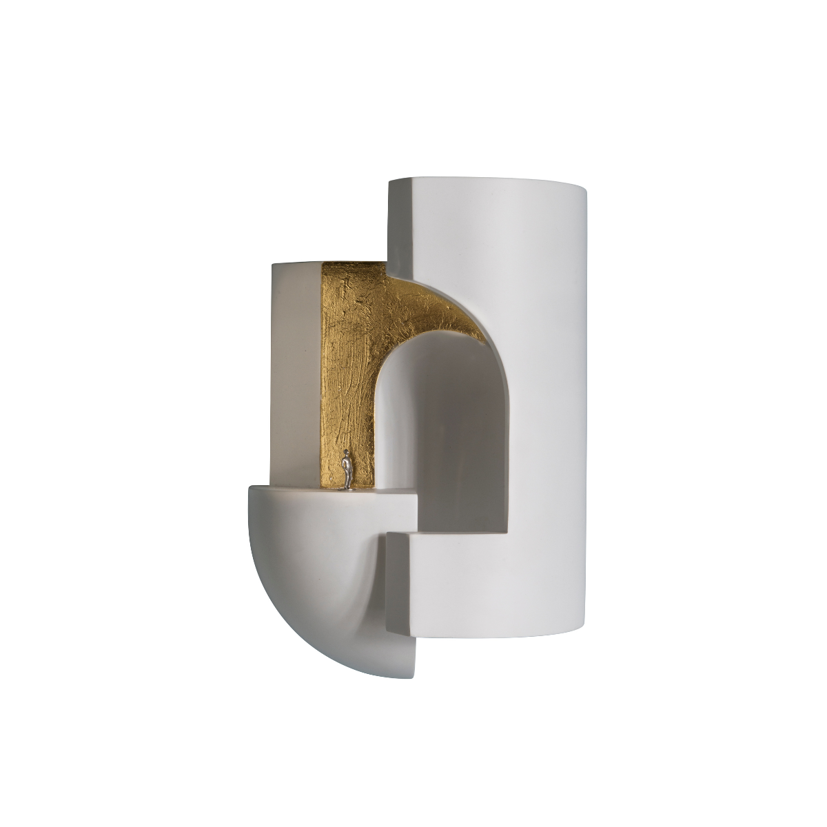 DCW:: Soul Story 2 Wandleuchte/Wandleuchte in Weiß und Gold, Höhe 29,7 cm