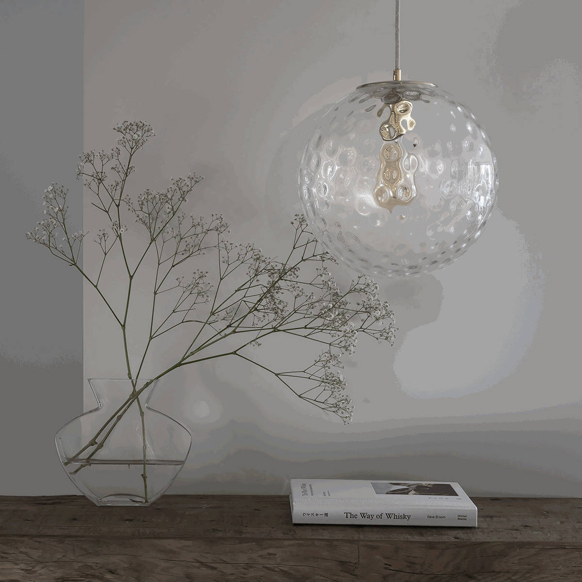 Embassy Interiors :: Szklana lampa kula transparentna refleksyjna śr. 25 cm