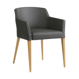 Mobitec :: Stuhl gepolstert Rob Breite 47 cm braun