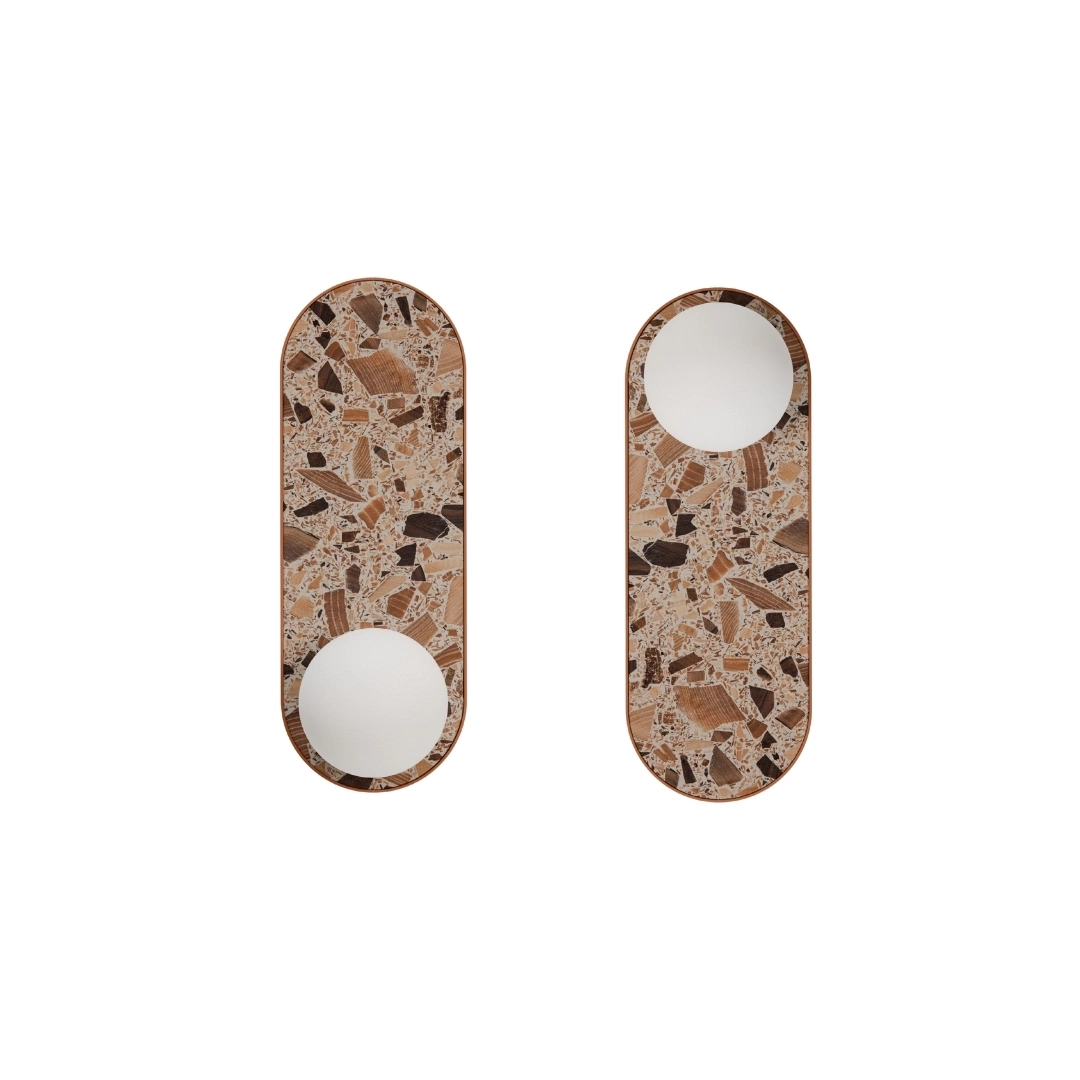 Kaspa :: Lampa ścienna / kinkiet Apolin wys. 65 cm biały