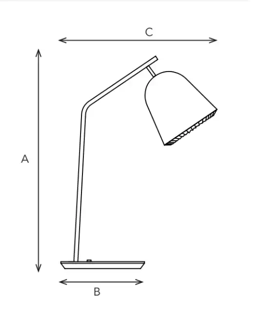 Le Klint :: Tischlampe aus Metall Caché schwarz