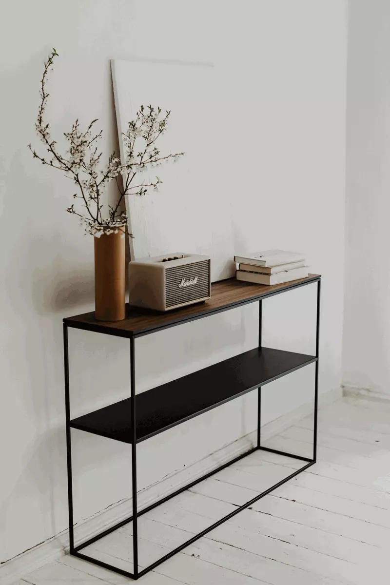 Nordifra :: Konsole Marmor Stam Breite 115 cm schwarz