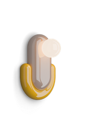 Ferroluce :: Eclair beige-yellow wall lamp/sconce, height 35 cm