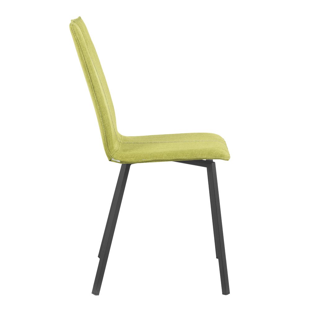 Mobitec :: Mood 31 upholstered chair, green, width 44 cm, metal legs