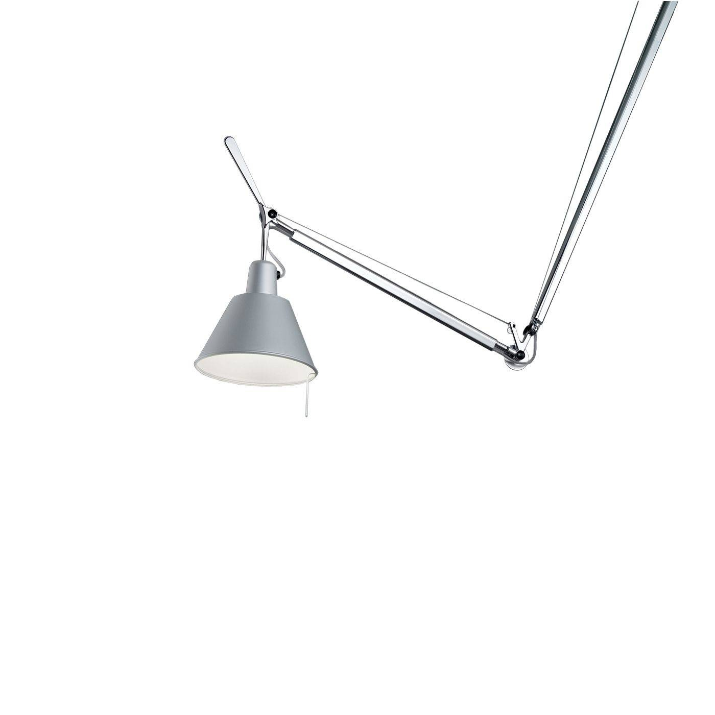 Artemide :: Hängelampe aus Metall Tolomeo Decentrate Höhe 181 cm silber