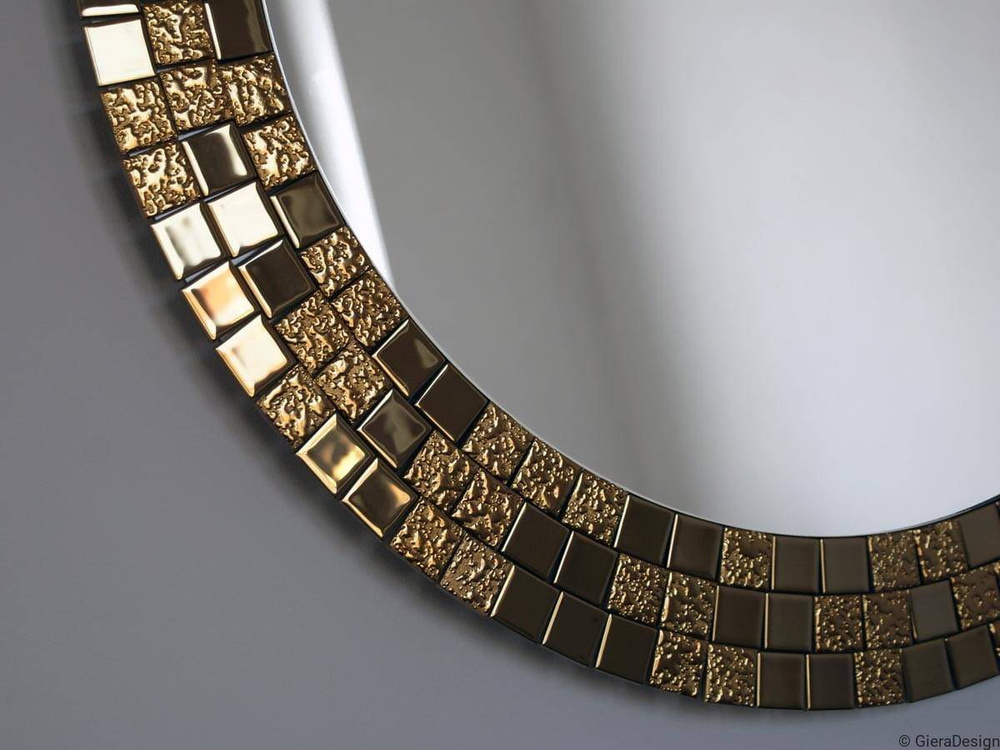 GieraDesign :: Spiegel Aurea dekorativ runden Durchmesser 70 golden