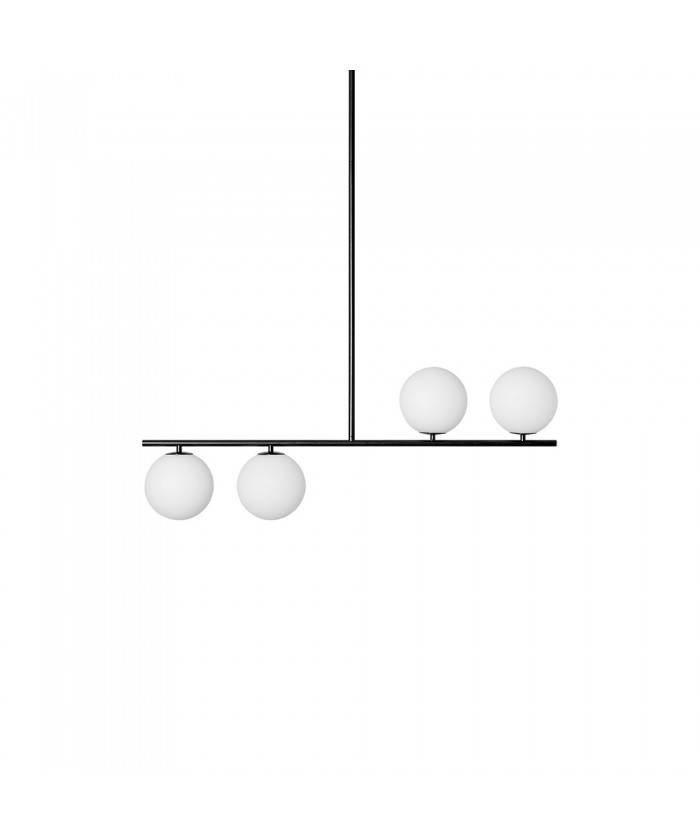 Ummo :: Suguri A ceiling lamp, black and white, height 142 cm, size XL