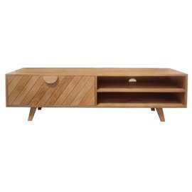 TABLE4U :: Drewniana szafka RTV Irena 150x40x45 - kolor karmel