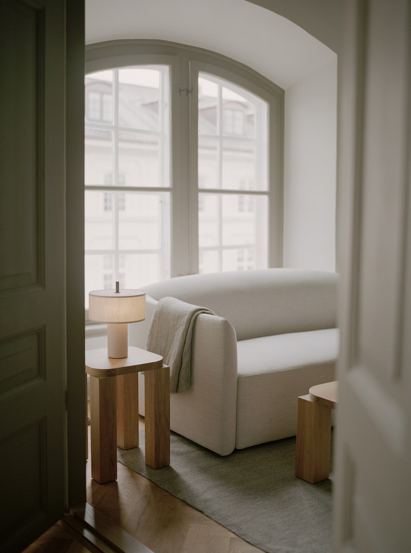 New Works :: Margin table lamp beige height 31 cm