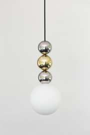 Loftlight :: Hängelampe aus Metall Bola Bola 3 Höhe 27 cm silber