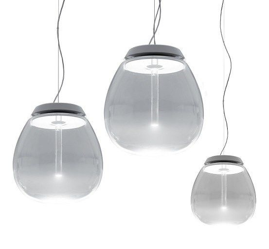 Artemide :: Lampa wisząca Empatia szklana transparentna śr. 16 cm