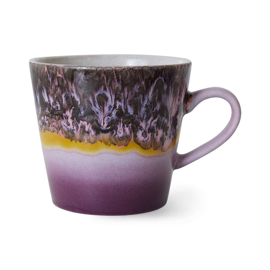 HKliving :: Ceramic cappuccino mug 70s blast multicolor