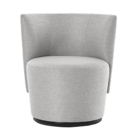 Mobitec :: Bolero swivel chair, upholstered, gray, width 70 cm