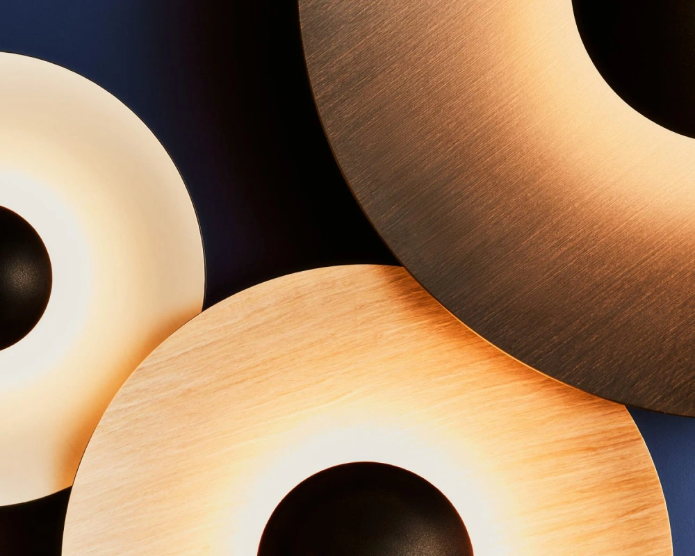 MARSET :: Ginger wall lamp, diameter 19.5 cm, white