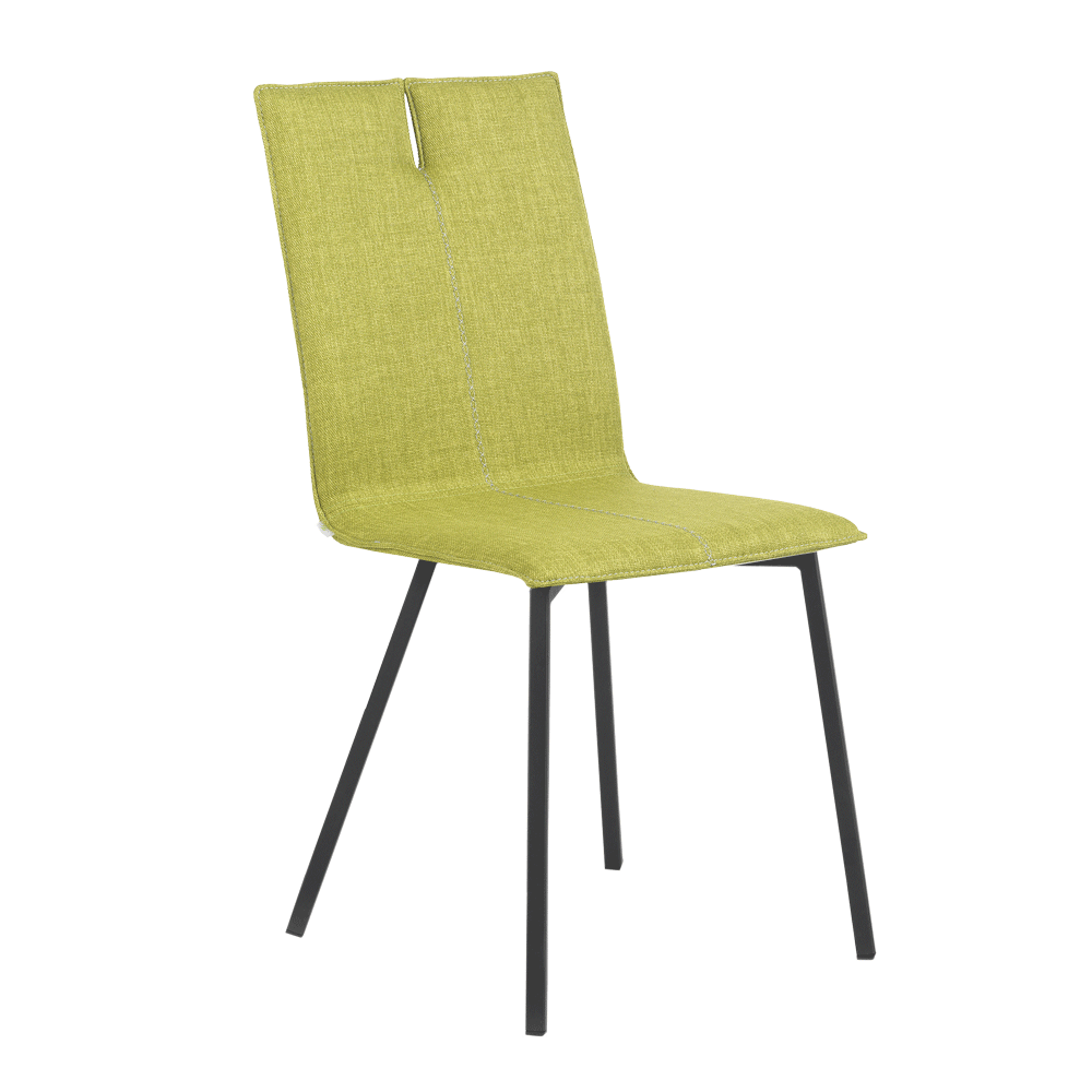 Mobitec :: Mood 31 upholstered chair, green, width 44 cm, metal legs