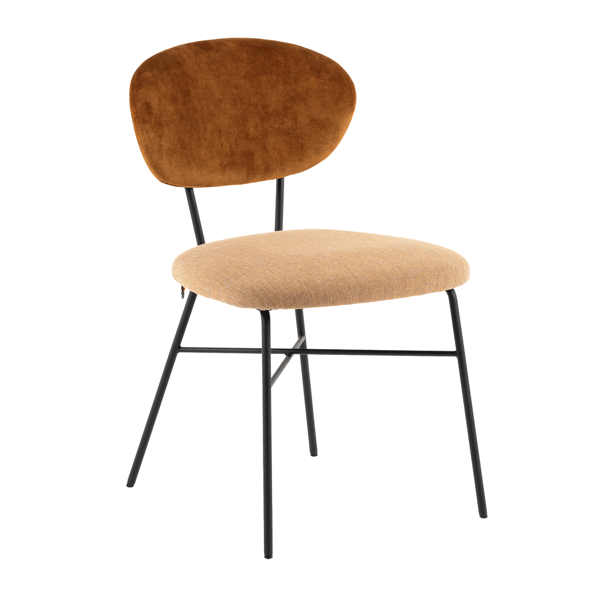 Mobitec :: Toro C07 upholstered chair, brown, width 48 cm