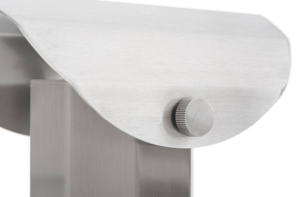 Kaspa :: Apolin portable lamp, height 18 cm, brushed steel