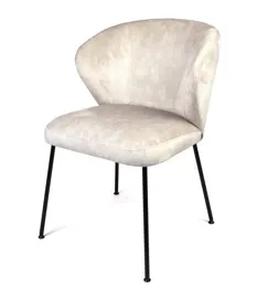 Claudie :: Stella upholstered chair, metal legs, color to choose, width 55 cm