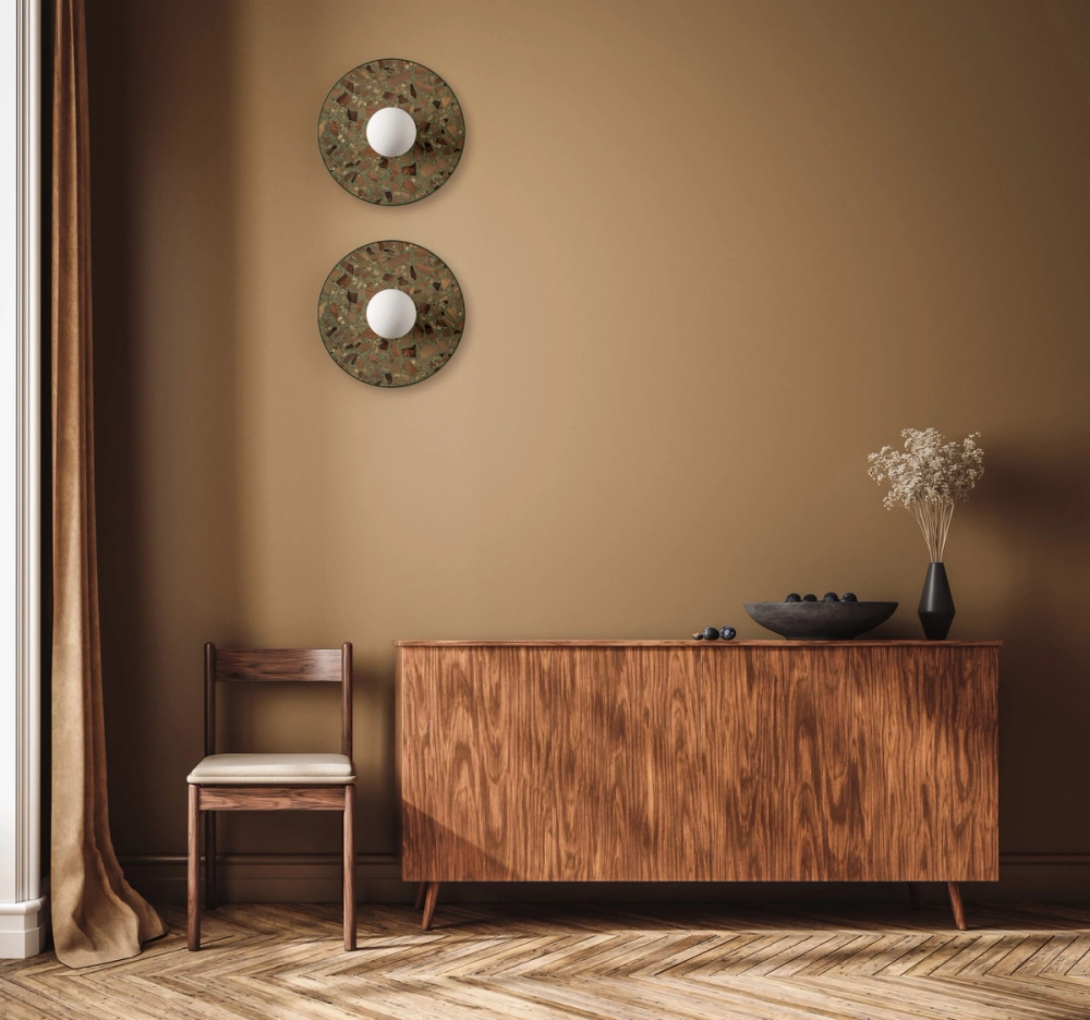 Kaspa :: Legra Wandleuchte / Wandleuchte, Breite 30 cm, Salbei IP44