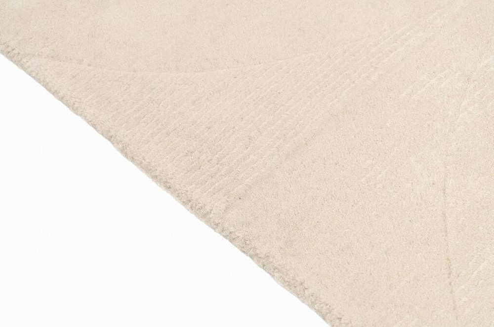 Carpet decor :: Camino Ivory cream wool rug, 100% wool, handmade