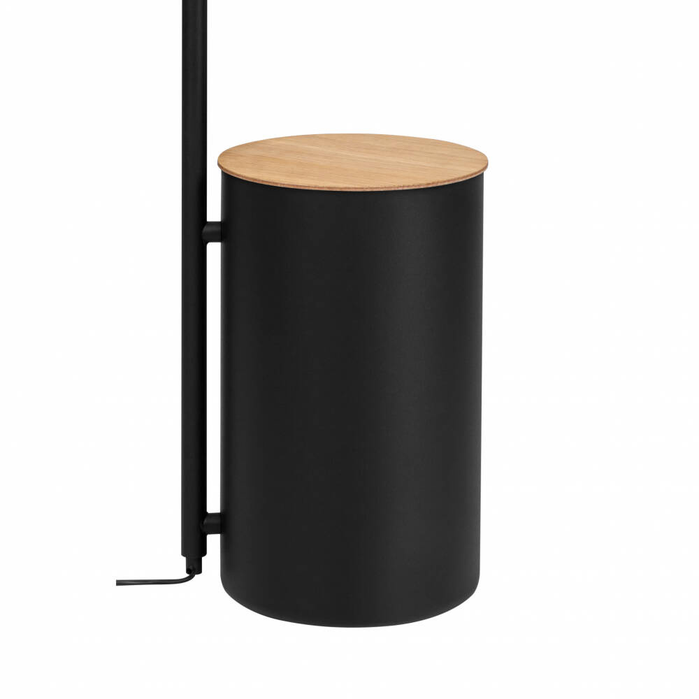 Kaspa :: Botanica Deco XL Wood floor lamp black, height 147 cm