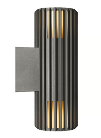 Nordlux :: Aludra wall lamp / outdoor sconce, height 33.7, sea anthracite