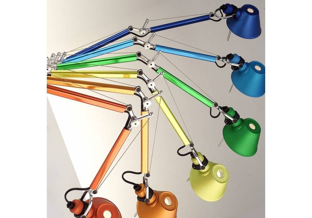 Artemide :: Wandlampe aus Aluminium Tolomeo Micro Breite 49 cm blau