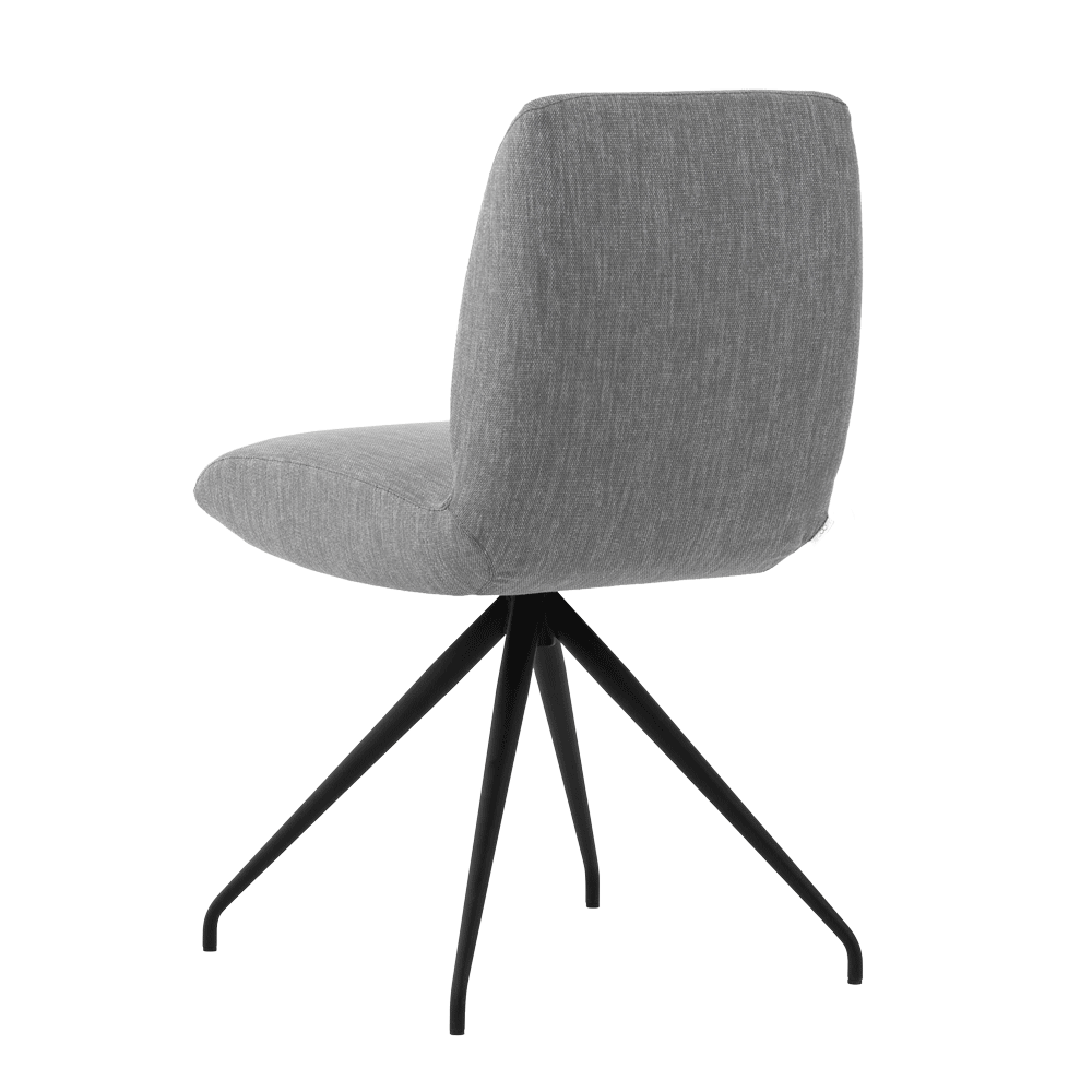 Mobitec :: Mood 100 upholstered chair, gray, width 45 cm, metal legs