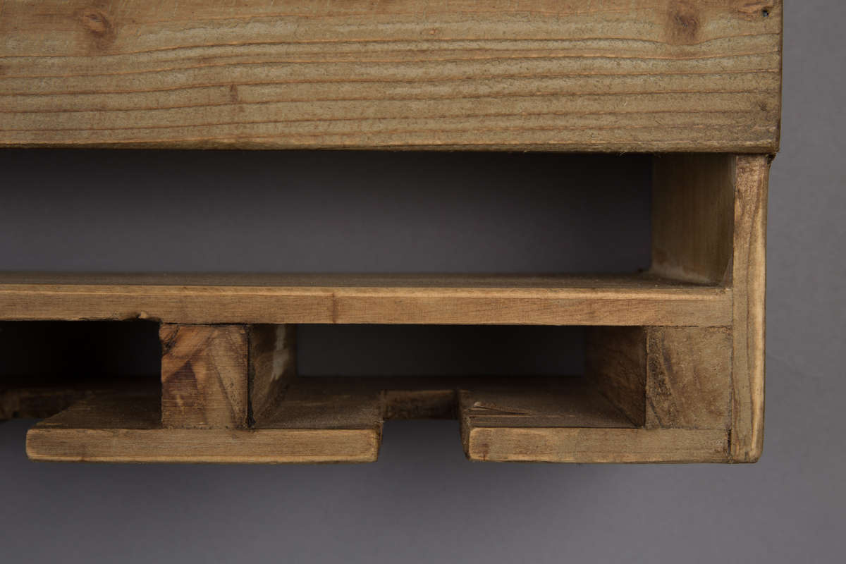 Dutchbone :: Wandregal/Schrank im Industriestil Tres, braun, Breite 80 cm