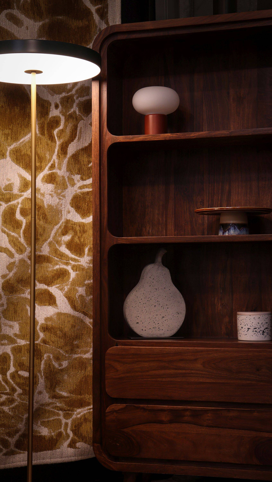 TABLE4U :: Drewniany regał Helena 85x30x160 - Kolor Miód