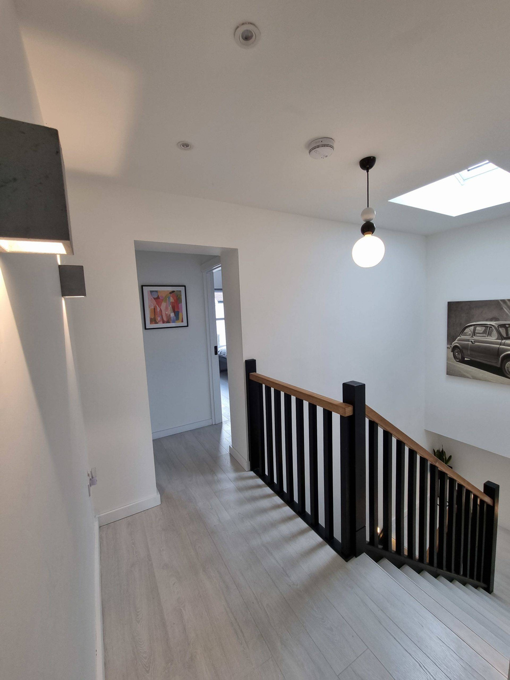 LOFTLIGHT :: Bola Bola Hängelampe, schwarz-weiß, Höhe 36 cm