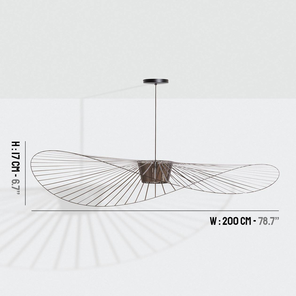 Petite Friture :: Lampa wisząca Vertigo Large brązowa śr. 200 cm