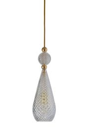 EBB & FLOW :: Smykke Hanging Lamp ?12.5cm crystal/gold