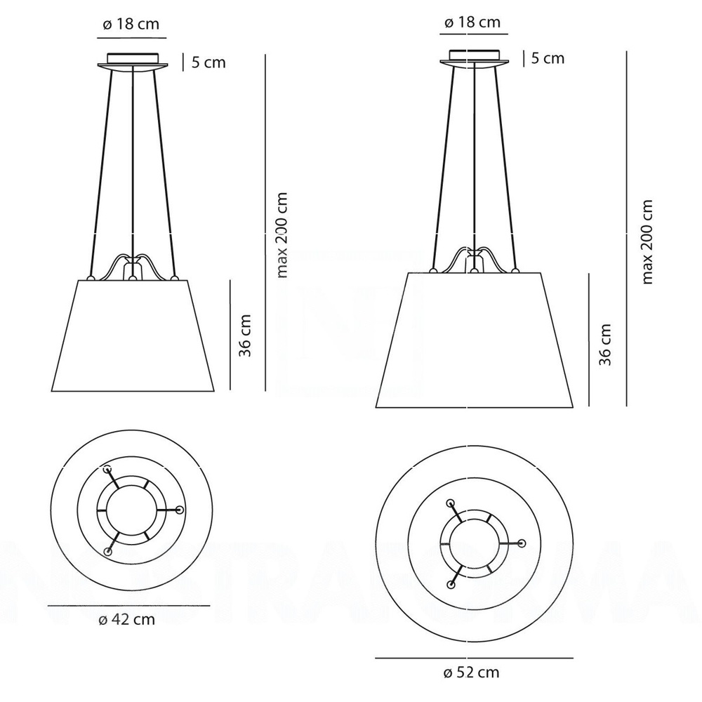 Artemide :: Lampa wisząca Tolomeo Mega beżowa śr. 42 cm