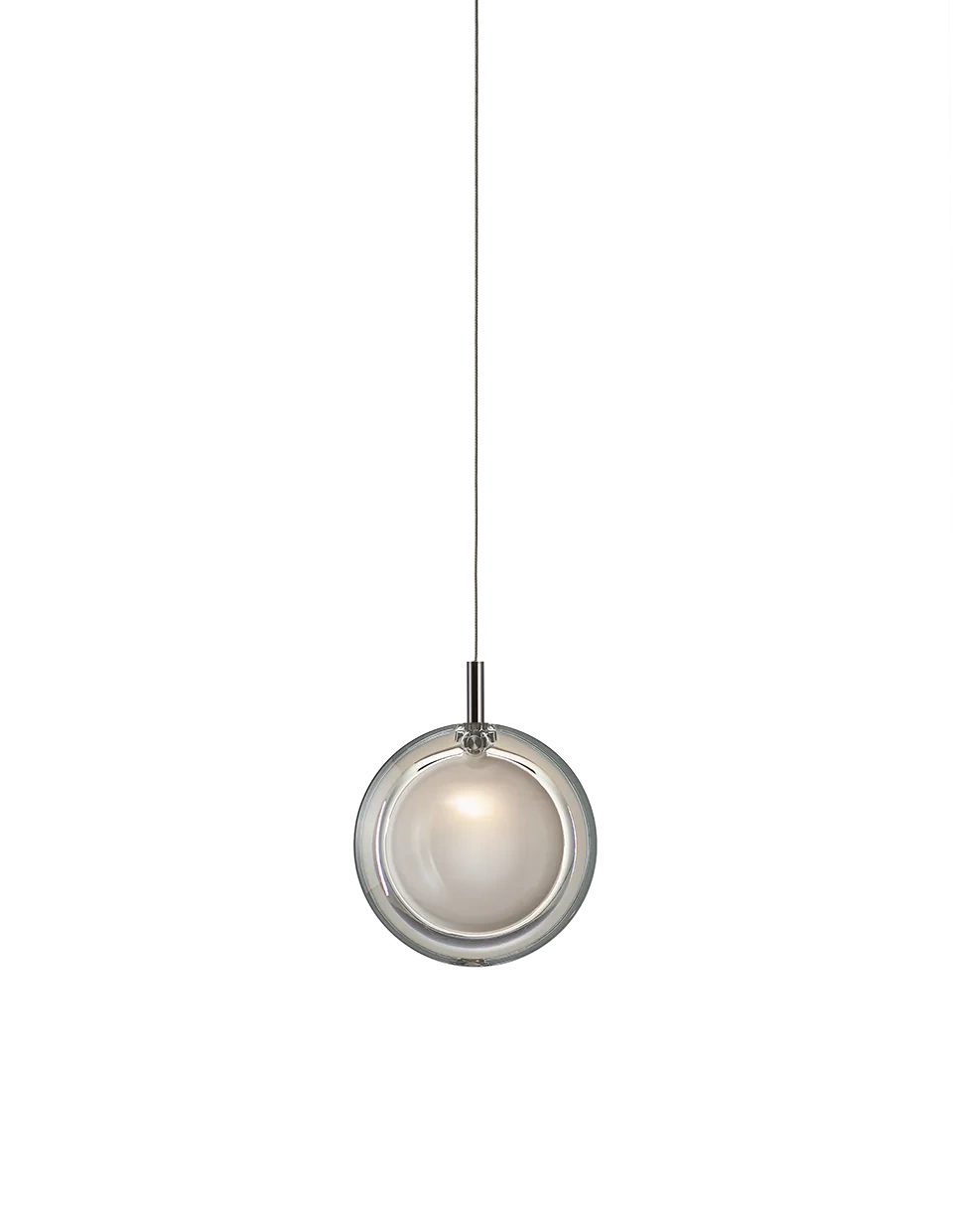 Bomma :: Lens Single hanging lamp, diameter 16 cm, white and anthracite