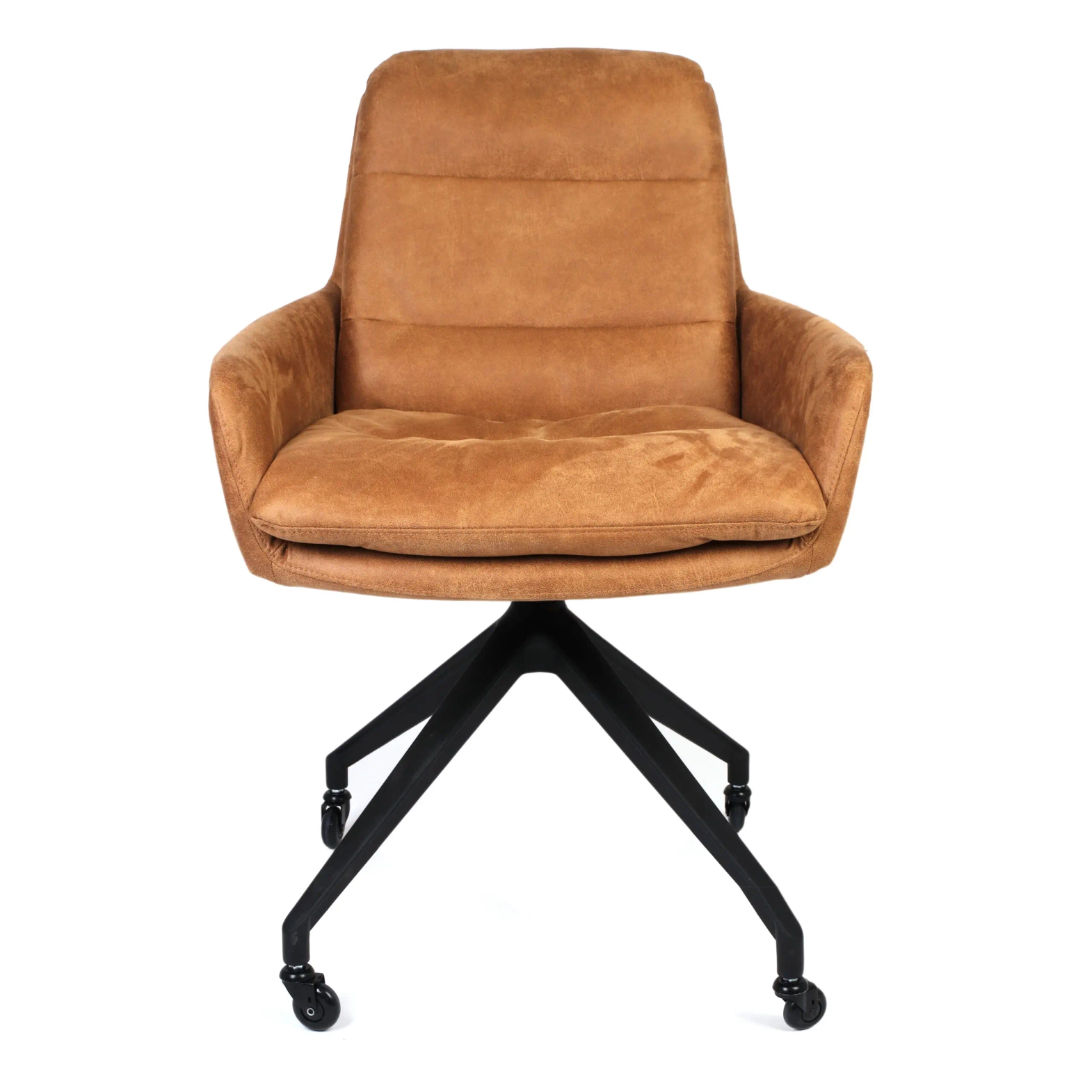 Claudie :: Johan upholstered chair with armrests, metal legs, color to choose, width 63 cm