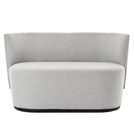 Mobitec :: Bolero 2-seater upholstered sofa, width 130 cm, gray