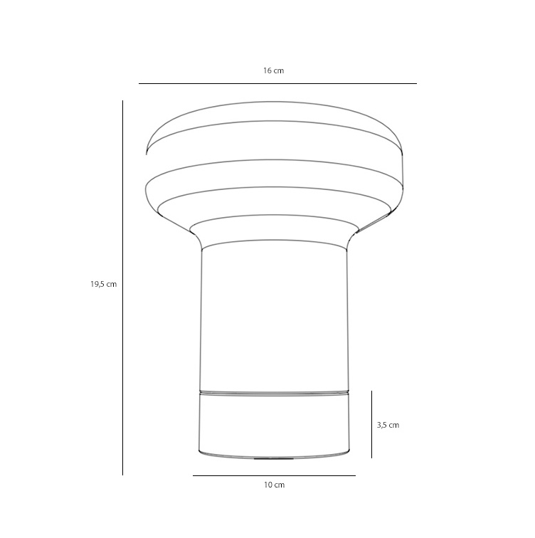 Artera :: Bonbon Orange table lamp, size S, height 20 cm, orange