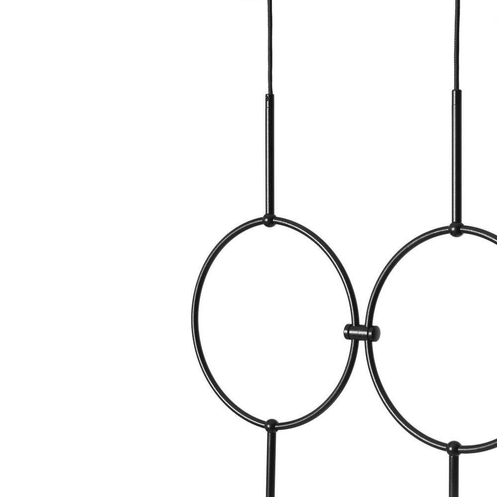 Ummo :: Isuulla C double ceiling lamp, black, height 41 cm, IP44