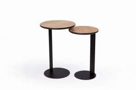 Nordifra :: Couchtisch aus Metall Oden runden Durchmesser 30 cm schwarz