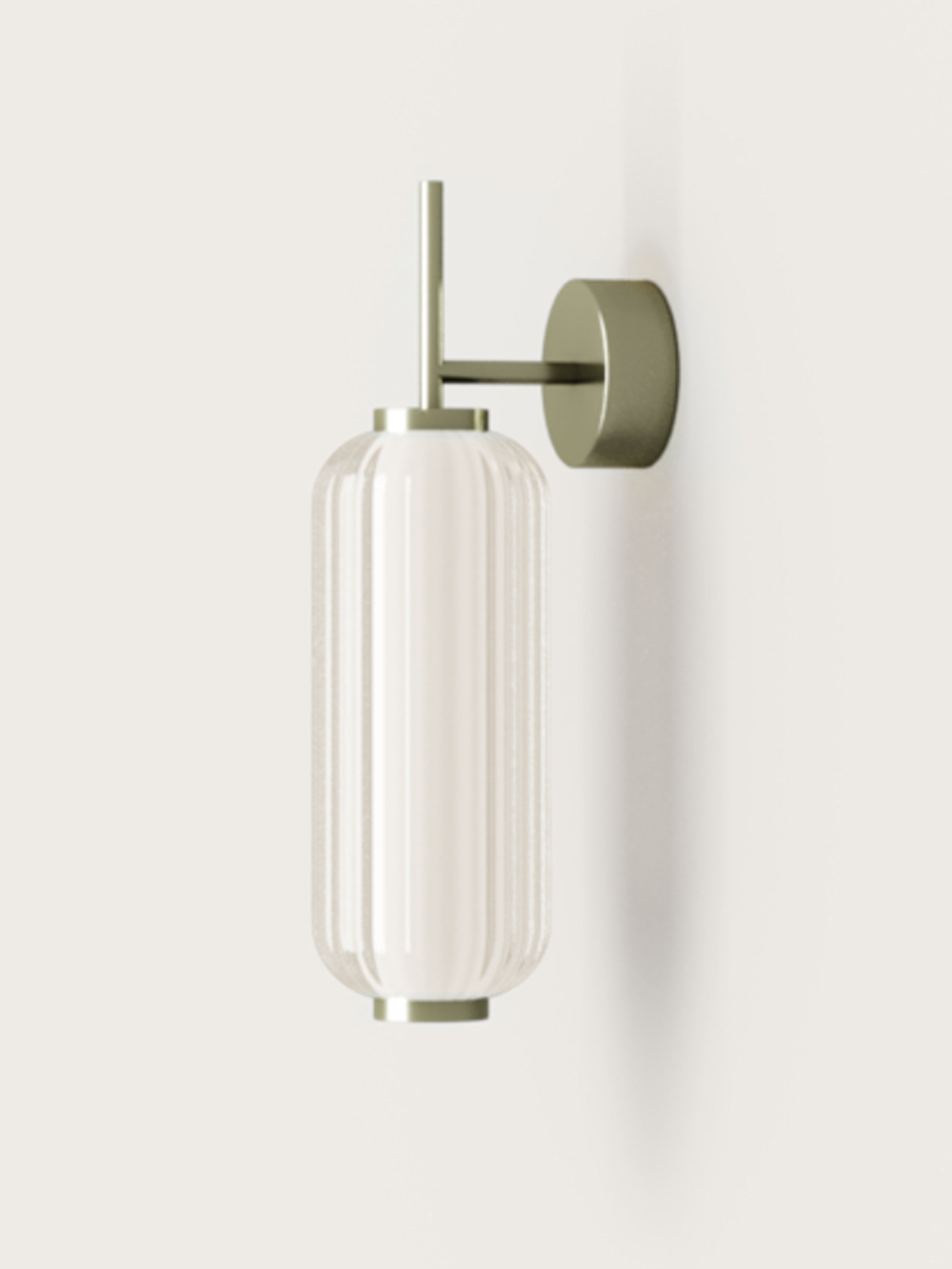 Aromas :: Elma vernickelte Wandleuchte / Wandleuchte, Höhe 44 cm