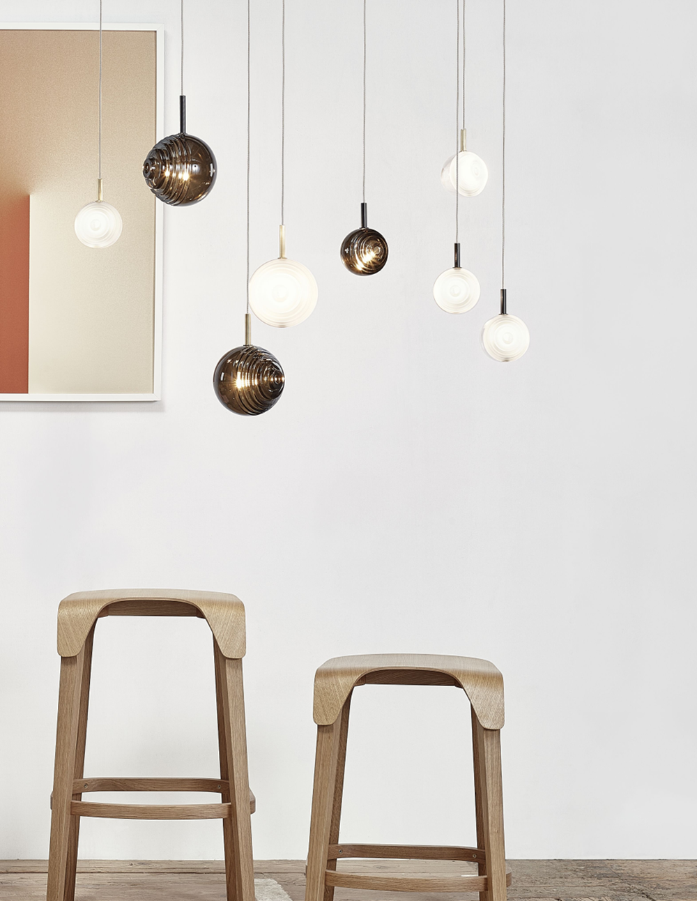 Bomma :: Hanging lamp Dark & Bright Star transparent dia. 15 cm