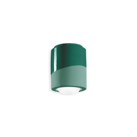 Ferroluce :: Lampa sufitowa Pi zielona wys. 14 cm