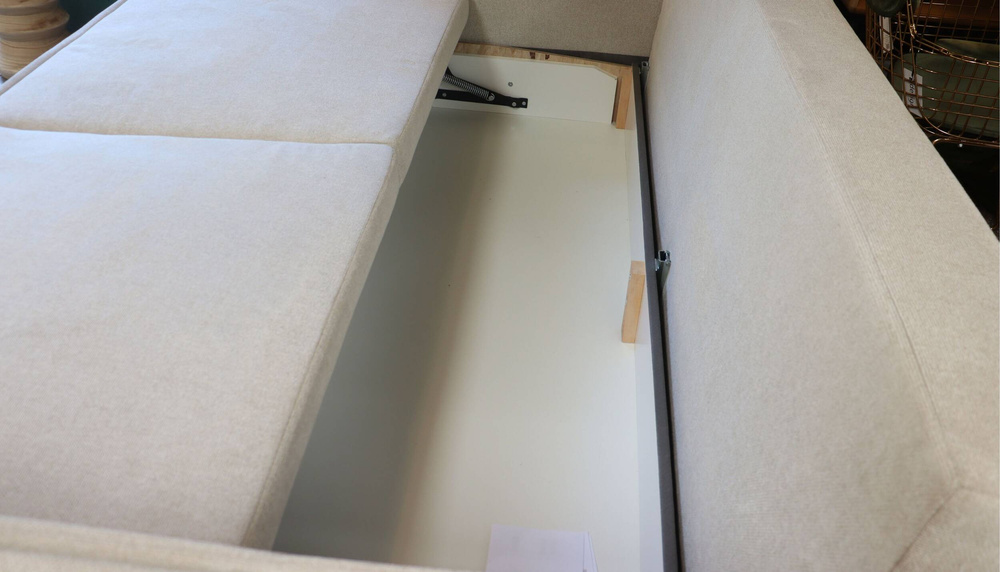 Nordic Line :: Fabien Polstersofa mit Schlaffunktion, Breite 218 cm, hellbeige