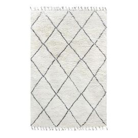 HKliving :: Wool carpet Berber white 180x280