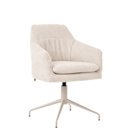Mobitec :: Saga C08 swivel office chair with armrests, width 62 cm, beige