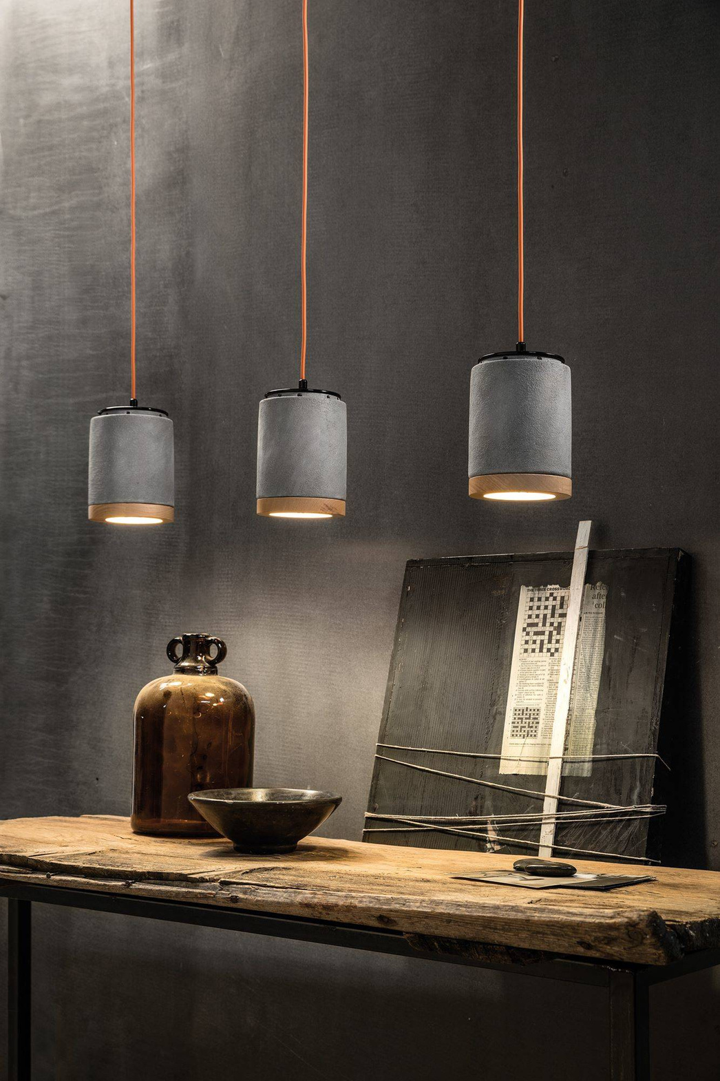 Ferroluce :: Vintage-Pendelleuchte in Weiß, Durchmesser 12,5 cm