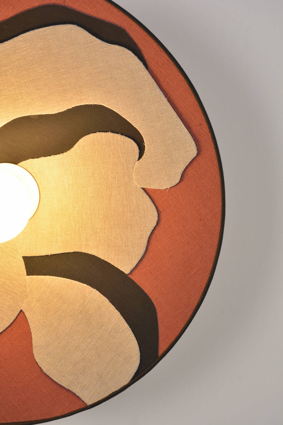 Market Set :: Sonia Laudet D60 wall lamp/sconce, diameter 60 cm, burgundy-beige