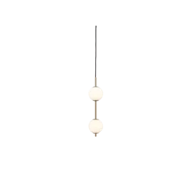 Umage :: Audrey hanging/ceiling lamp, height 50.1 cm, brass, opal shade
