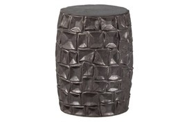 Woood :: Bombay Hocker/Tisch, Keramik, braun, Durchmesser 34 cm